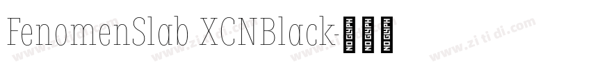 FenomenSlab XCNBlack字体转换